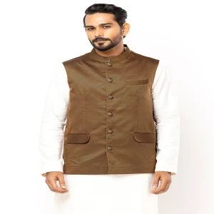 Mustard Textured Cotton Coaty